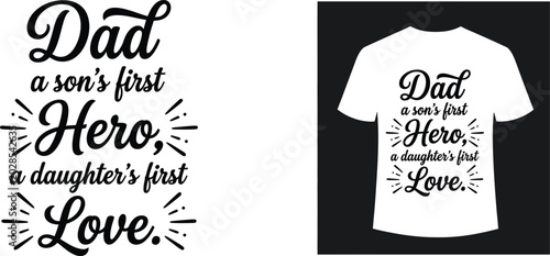 Fotografie heartfelt father's day t-shirt design for loving dad