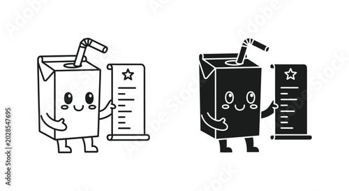 Bild auf Leinwand Cartoon Set of Soda Drinks Vector Illustration