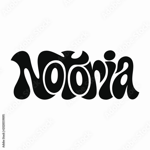 vector illustration of a black and white label
