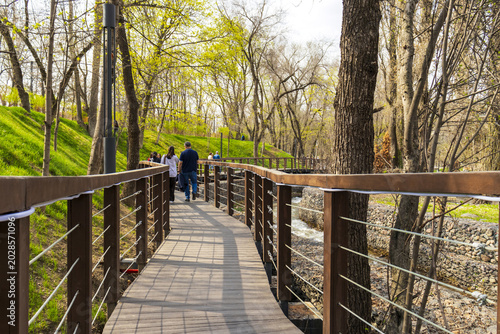 Obraz na płótnie Terrenkur Trail, 4 April 2026 Almaty City, Kazakhstan