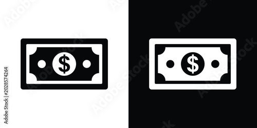 Fotografi Dollar bill money icon
