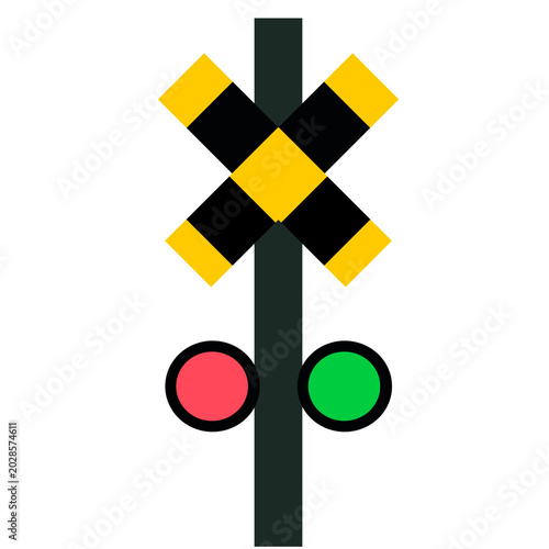 Railroad Crossing Signal Traffic Light