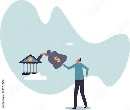Photos Business loan or bank offer money agreement, personal loan or entrepreneur and small business lending, debt or bank approval allowance