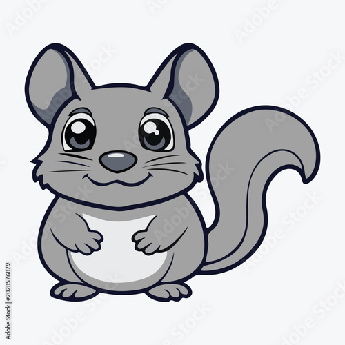 Cute Chinchilla Illustration