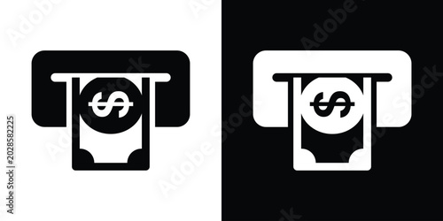 Slika na platnu ATM cash withdrawal slot icon