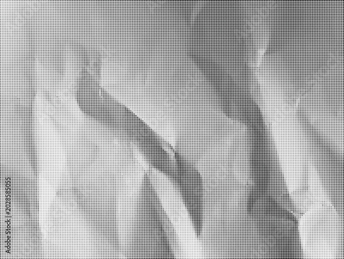 Bild auf Leinwand A close-up view of crumpled paper surface texture