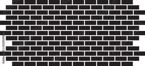 Abstract black rectangular blocks arrangement on white background
