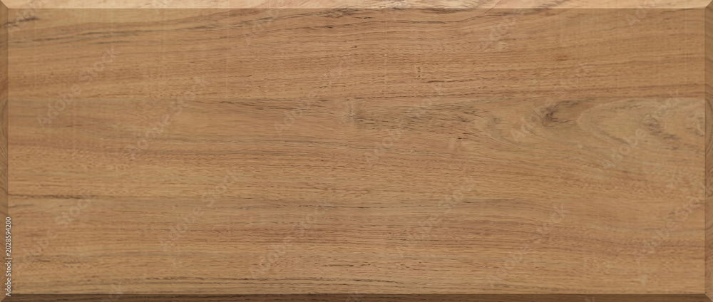 Naklejka premium Wood background features a beautifully detailed teak timber surface with natural organic horizontal grains