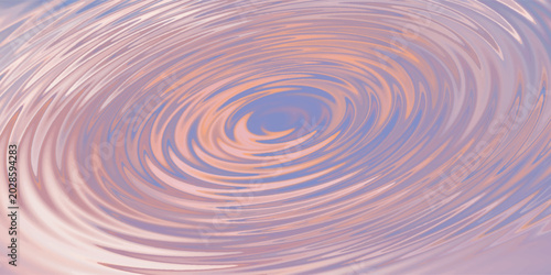 Bild auf Leinwand Single water drop falling towards a vibrant red and blue water splash