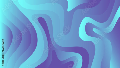 abstract blue gradient background with waves