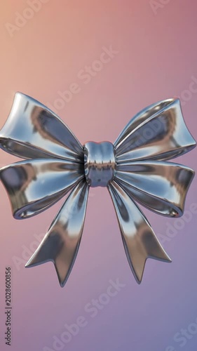 Futuristic metallic abstract shape gradient background