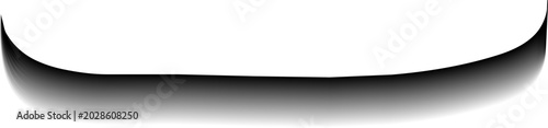 Photos Border cutout with long concave arc contour and curved silhouette