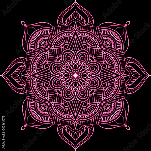 abstract floral Mandala background