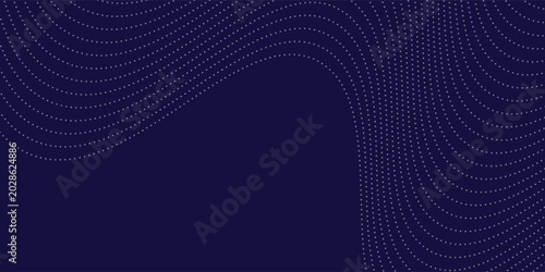 Bilde på lerret blue wavy halftone background