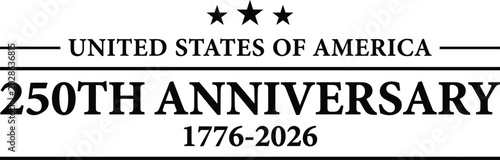 Fotografi United states of america 250th anniversary logo