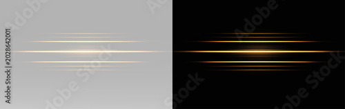 Canvastavla Glow golden linear speed lines design element for elite corporate presentation