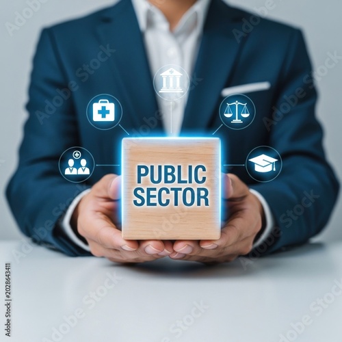 Public sector service with icons