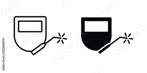 Foto Welding icon simple vector set