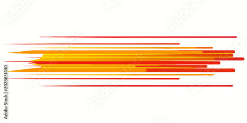 horizontal motion speed lines for comic book white background .vector
