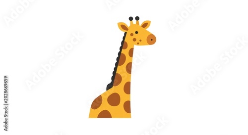 A giraffe with distinctive spots and a long neck is standing alone.