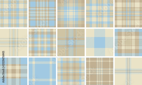 Fotografija Plaid bundle for home decor marketing kits