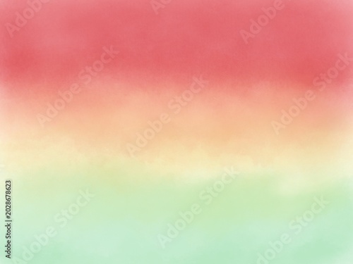 Soft watercolor style gradient background.