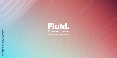 Abstract colorful wave background with fluid gradient lines. Trendy cyan, purple, and red soft wavy shapes vector illustration for modern tech banner.