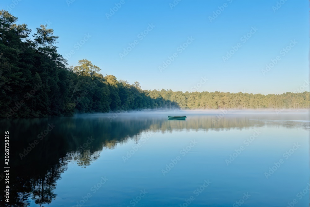 Obraz premium beautiful lake in the forest
