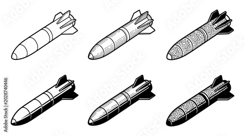 Foto Isometric cartoon concept illustration showcasing a detailed set of military aer