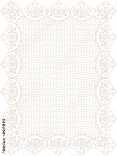 Lace delicate frame