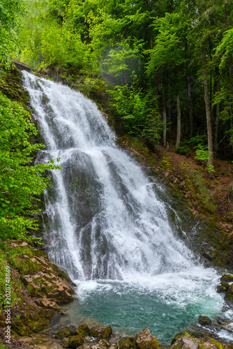 Giessbach Waterfalls in Spring