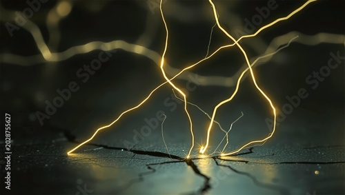Fragile power infrastructure concept abstract unstable energy network background