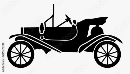 Photos vintage car silhouette