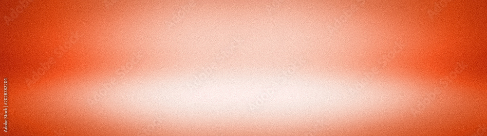 Fototapeta premium Wide luxury abstract background with vibrant orange, peach, and white grainy texture