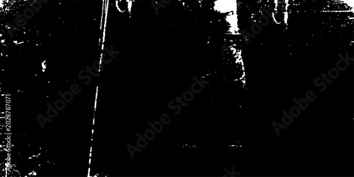 Tableau sur toile Abstract black and white grunge texture with film grain noise scratches and organic background, high contrast abstract black and white monochrome border distressed vintage background