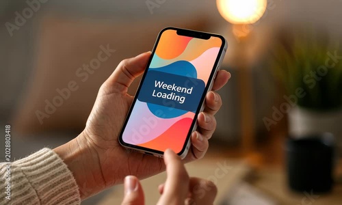 Hand holding smartphone displaying 