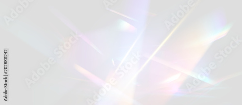 Foto Glossy Prism Rainbow Reflection Vector PNG With Sparkling Crystal Light Rays And