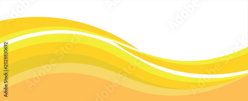 Abstract yellow banner background. Graphic design banner pattern background template with dynamic curve shapes. vector