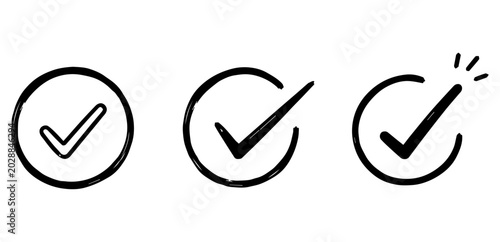 Check Mark Doodles Set
Vector doodle funny set on white background