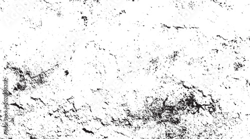 Dirty or dust film grain speck grit grunge overlay on white  black ink splash design creates a vintage grunge wall background effect with a textured dark paint border and dirty paper dust pattern  tex
