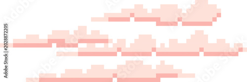 Clouds Drifting Pixel Art