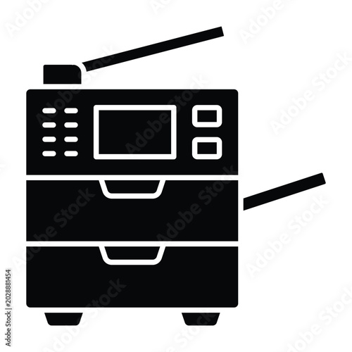 Photocopier Icon Design Template Simple and Modern
