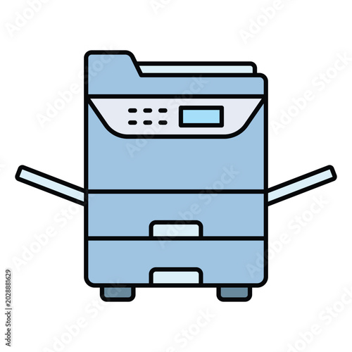 Photocopier Icon Design Template Simple and Modern