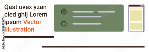 Schilderij op canvas User interface, app design, web development, UI prototyping, digital layout, modern interfaces