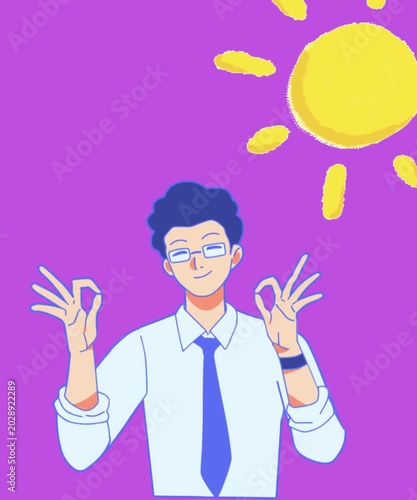 the man with the hand gesture agreed 