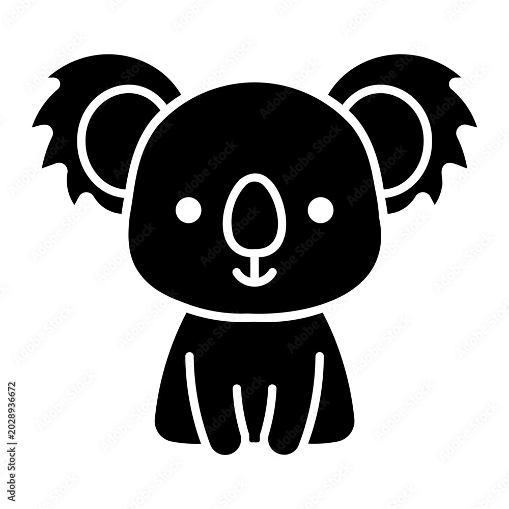 Fototapeta premium cute Solid icon