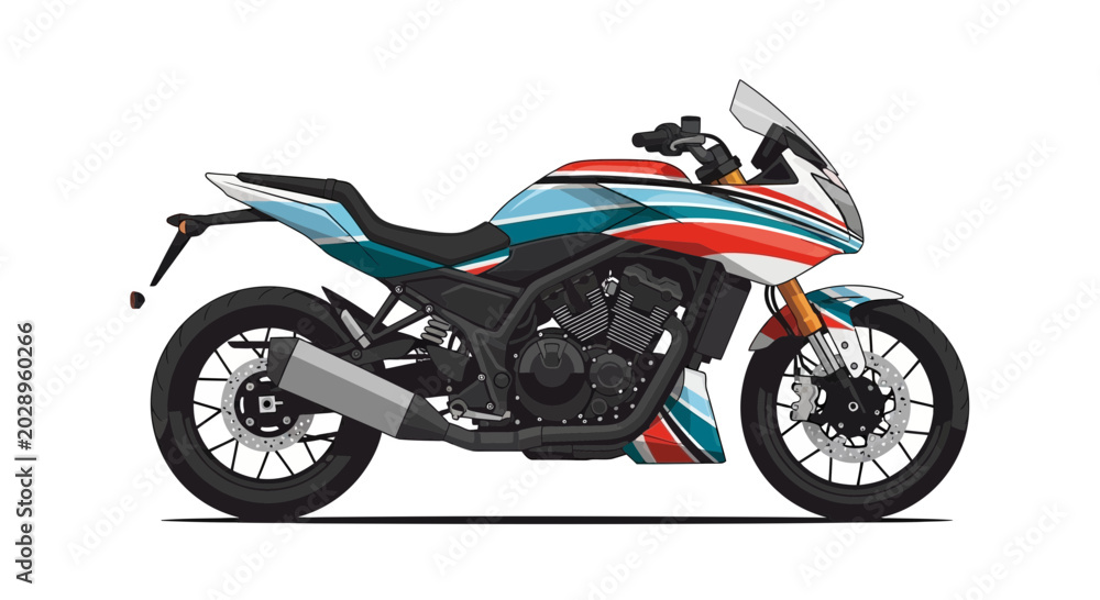 Obraz premium Modern Sport Touring Motorcycle