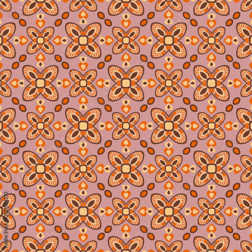 seamless floral pattern cream