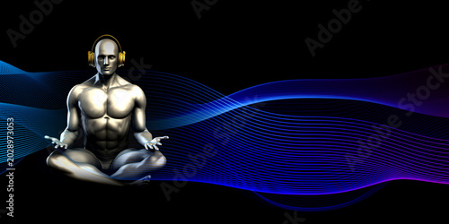 Fotografía Cybernetic Human Enhancement Meditation Technology Interface