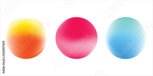 Atur gradasi kebisingan gradien lingkaran warna. Abstrak warna-warni cat air blur mesh pada latar belakang transparan terisolasi. Lingkaran bentuk png.abstract